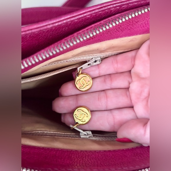 Chanel Raspberry Caviar Tote - Picture 10 of 14